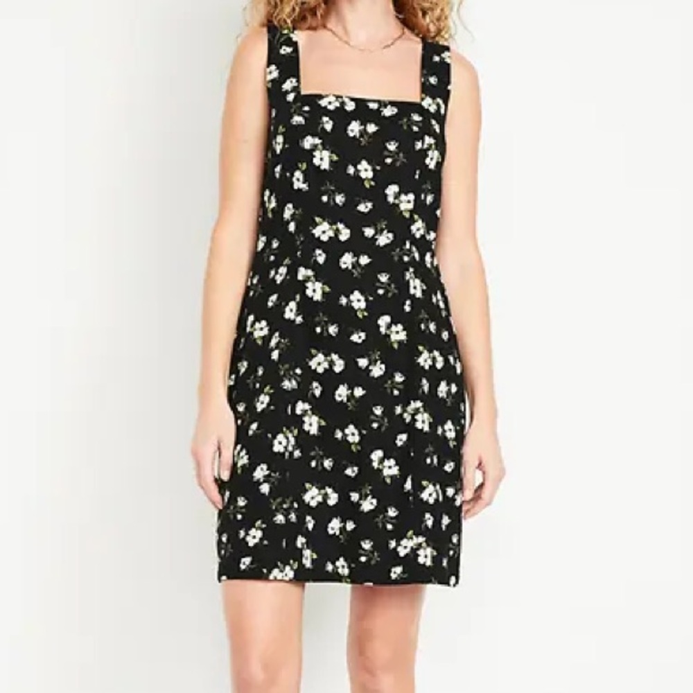 Black Floral Mini Dress size S